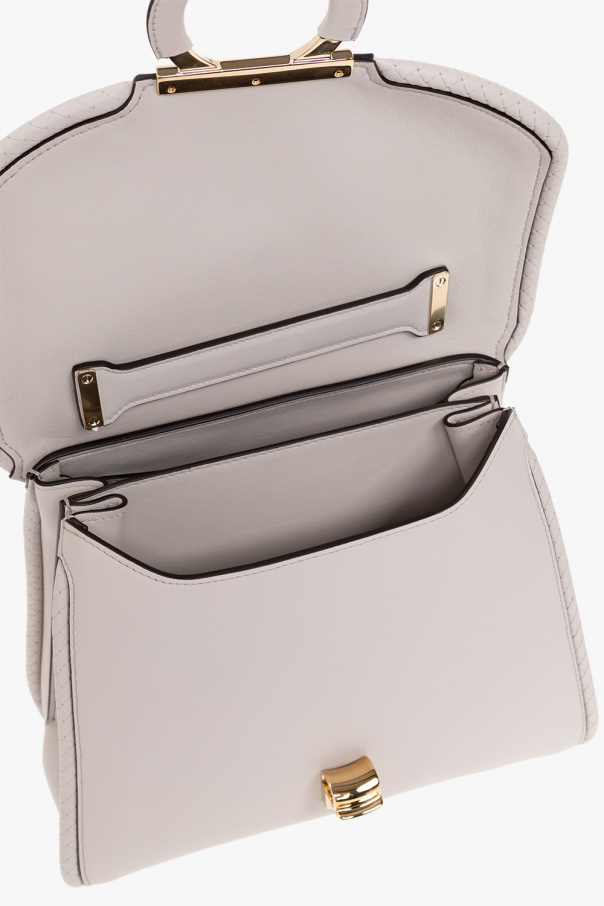 【SALVATORE FERRAGAMO】MARGOT HANDBAG Ferragamo Margot calfskin cross-body bag with top handle
